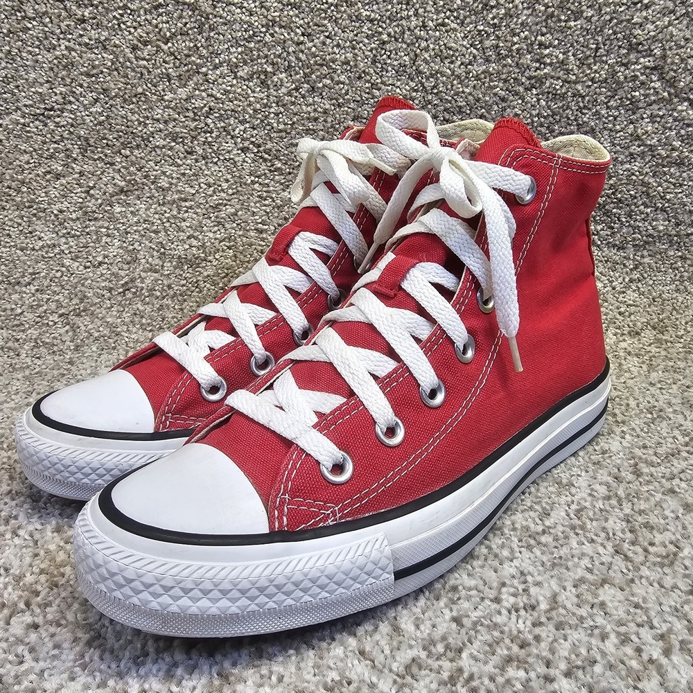 Converse Chuck Taylor All Star Hi-Top Red Sneakers Unisex W7 & M5 M9621